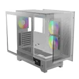 CASE GAMDIAS ATLAS M1 WHITE – MID TOWER| 3 FAN ARGB PWM| FULL WHITE | GPU 410MM
